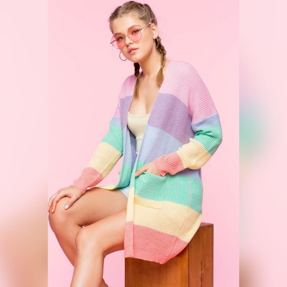 LAST • Somewhere Pastel Knit Sweater - Picture 3 of 3
